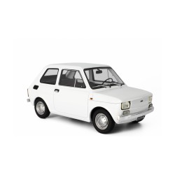 Fiat 126 1972 white, Laudoracing-Model 1/18 scale