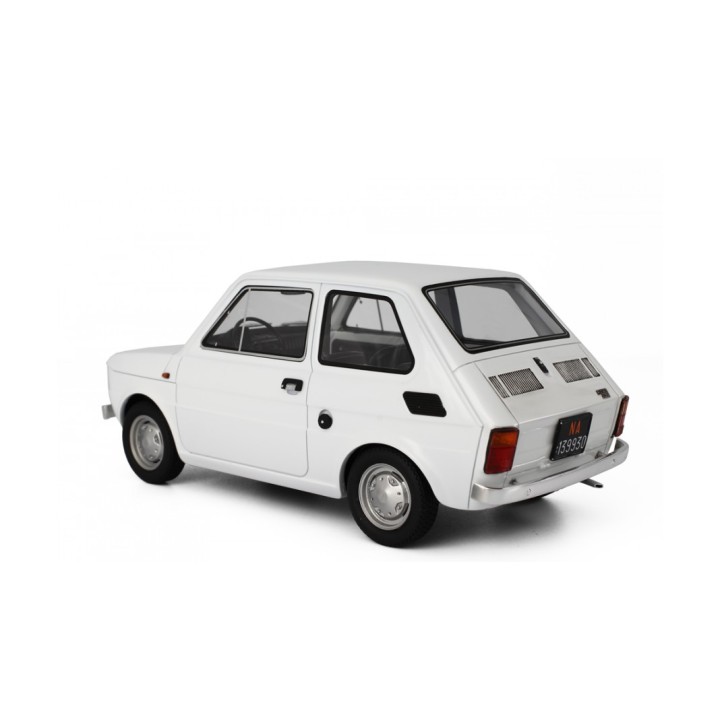 Fiat 126 1972 white, Laudoracing-Model 1/18 scale
