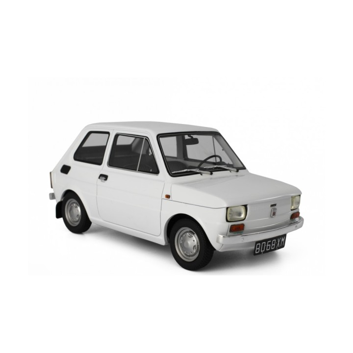 Polski Fiat 126P 1972 bílá, Laudoracing-Model 1:18
