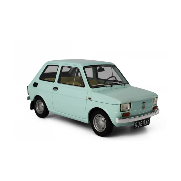 Polski Fiat 126P 1972 blue, Laudoracing-Model 1/18 scale