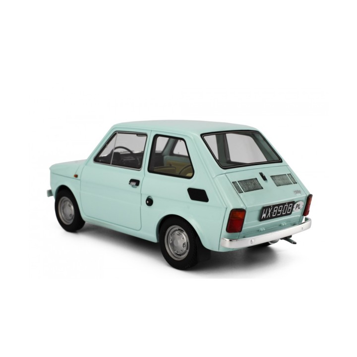 Polski Fiat 126P 1972 blue, Laudoracing-Model 1/18 scale