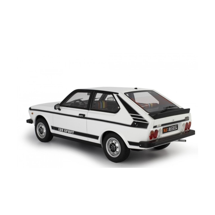 Fiat 128 3P 1100 Sport 1975 bílá, Laudoracing-Model 1:18