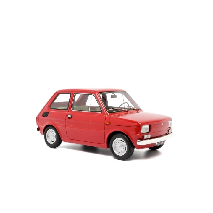 Fiat 126 1972 red, Laudoracing-Model 1/18 scale