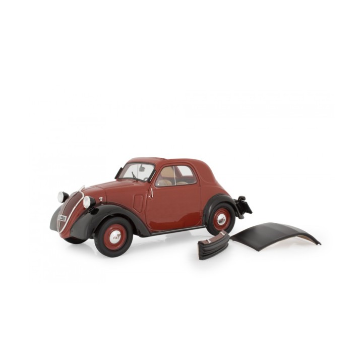 Fiat 500 A "Topolino" Trasformabile 1936 red, Laudoracing-Model 1/18 scale