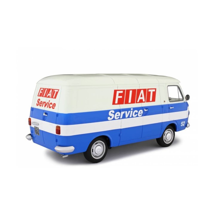 Fiat 238 VAN Fiat Service 1967 white, Laudoracing-Model 1/18 scale