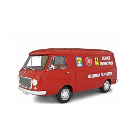 Fiat 238 VAN Assistenza Corse Scuderie Filipinetti 1970 red, Laudoracing-Model 1/18 scale