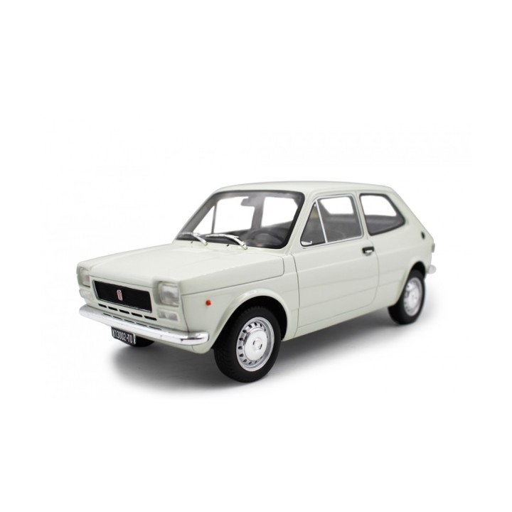 Fiat 127 1. serie 1971 white, Laudoracing-Model 1/18 scale