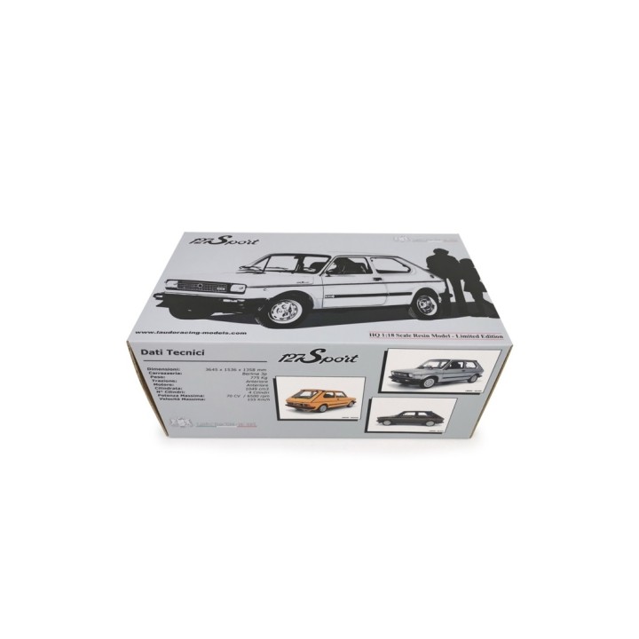 Fiat 127 Sport 1982 grey, Laudoracing-Model 1/18 scale