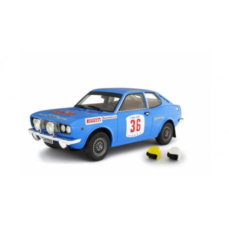 Fiat 128 Coupe 1300 SL Rallye Isola d'Elba 1972 blue, Laudoracing-Model 1/18 scale