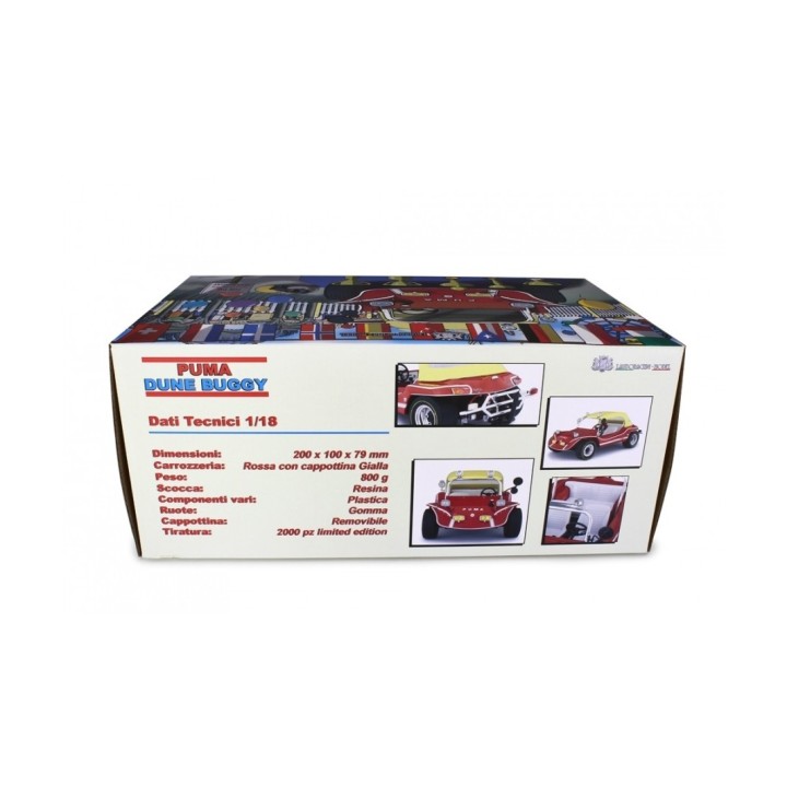 Puma Dune Buggy 1972  + Bud Spencer + Terence Hill, red, Laudoracing-Model 1/18 scale