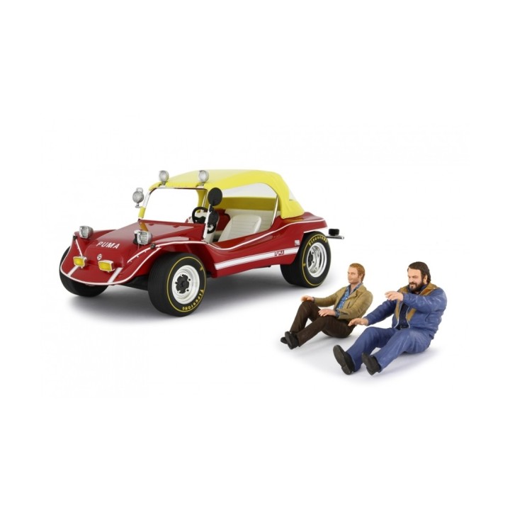 Puma Dune Buggy 1972  + Bud Spencer + Terence Hill, red, Laudoracing-Model 1/18 scale