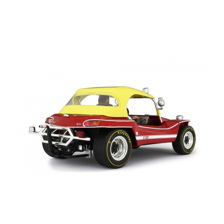 Puma Dune Buggy 1972  + Bud Spencer, red, Laudoracing-Model 1/18 scale