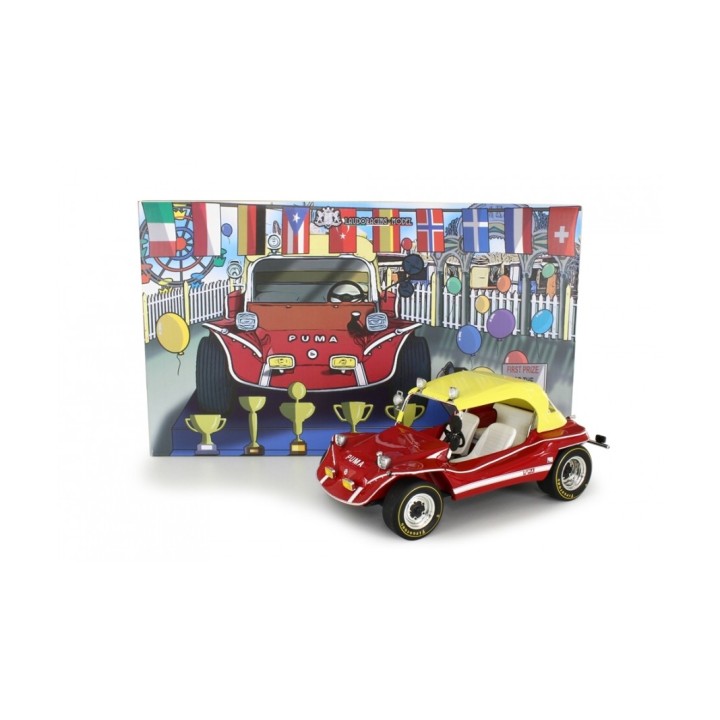 Puma Dune Buggy 1972 + Terence Hill, red, Laudoracing-Model 1/18 scale