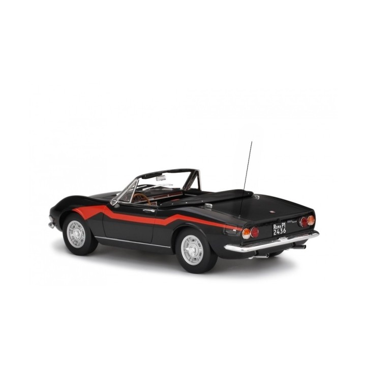 Fiat Dino Spider 2000 1967 Un Sacco Bello black, Laudoracing-Model 1/18 scale