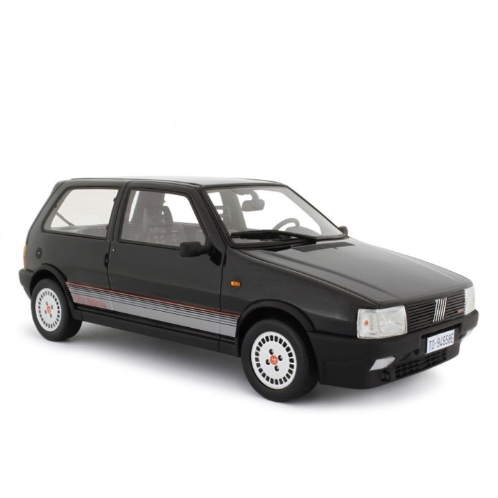 Fiat Uno Turbo i.e. 1987 black, Laudoracing-Model 1/18