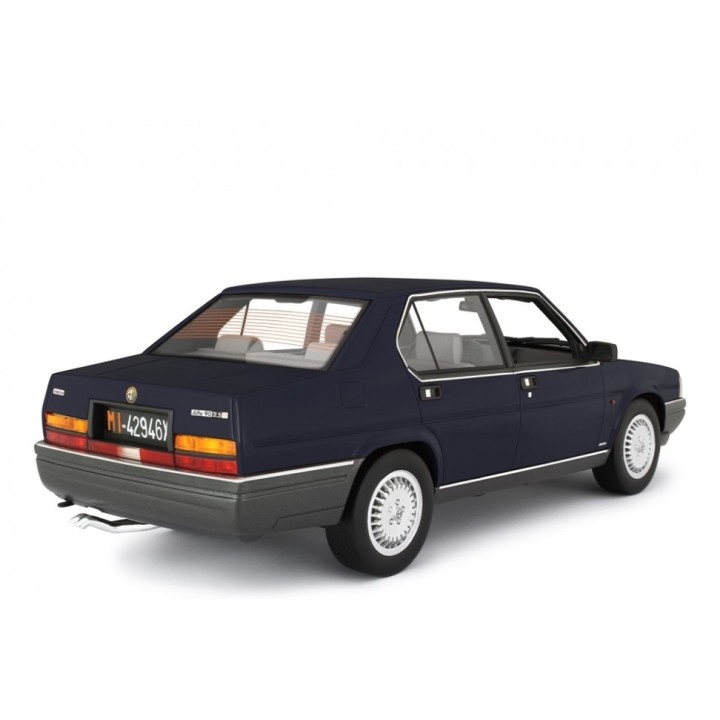 Alfa Romeo Alfa 90 2.5 Iniezione Quadrifoglio Oro 1985 blue, Laudoracing-Model 1/18 scale