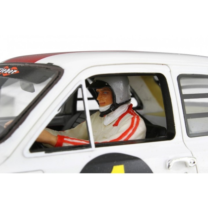 Ford Escort Rally 1968 Terence Hill white, Laudoracing-Model 1/18 scale