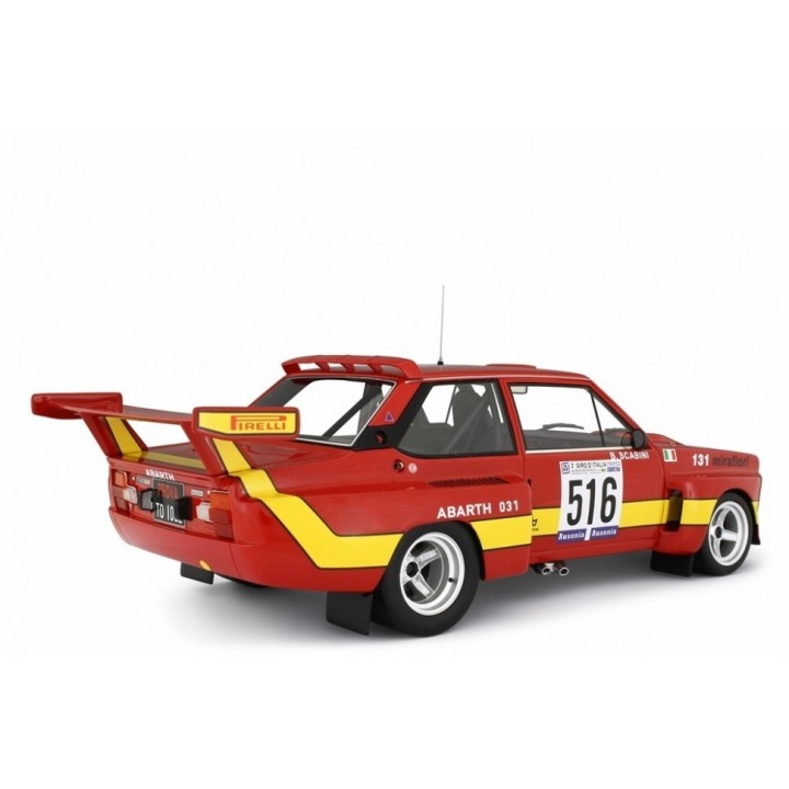 Fiat Abarth 031 Bertone Start Giro d'Italia 1975 Magione orange, Laudoracing-Model 1/18 scale
