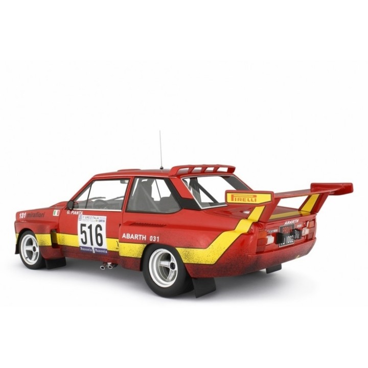 Fiat Abarth 031 Bertone Start Giro d'Italia 1975 Varano orange, Laudoracing-Model 1/18 scale