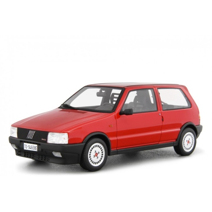 Fiat Uno Turbo i.e. 1985 red, Laudoracing-Model 1/18 scale