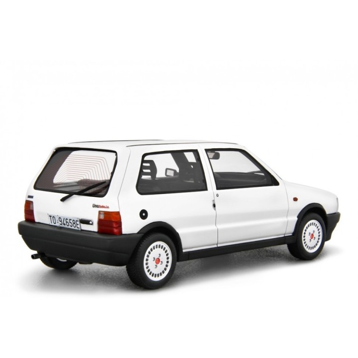 Fiat Uno Turbo i.e. 1985 white, Laudoracing-Model 1/18 scale