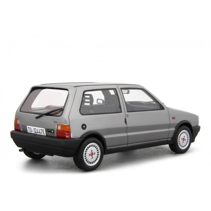 Fiat Uno Turbo i.e. 1985 silver, Laudoracing-Model 1/18 scale