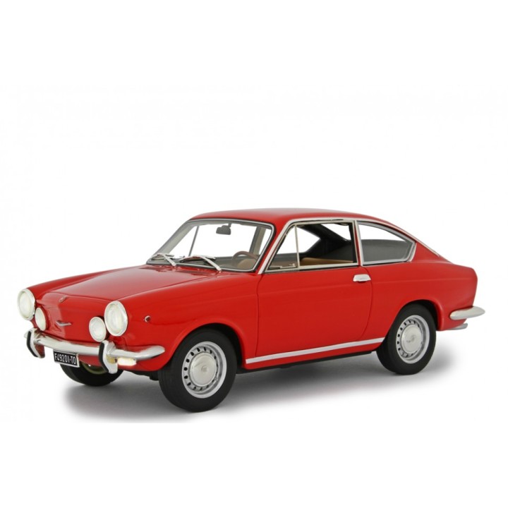 Fiat 850 Sport Coupè 1968 red, Laudoracing-Model 1/18 scale