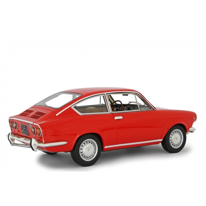 Fiat 850 Sport Coupè 1968 red, Laudoracing-Model 1/18 scale