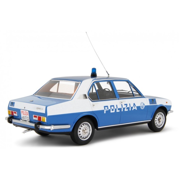 Alfa Romeo Alfetta 1.8 1975 Polizia blue, Laudoracing-Model 1/18 scale