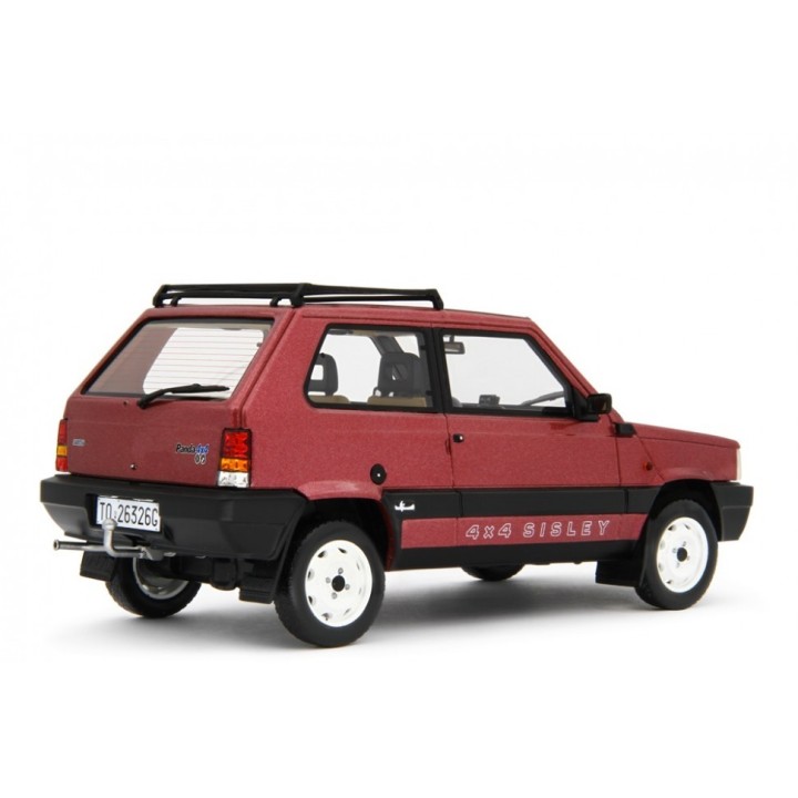 Fiat Panda 4x4 Sisley 1987 red, Laudoracing-Model 1/18 scale