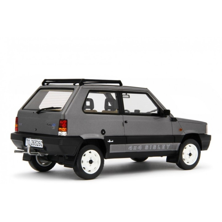 Fiat Panda 4x4 Sisley 1987 grey, Laudoracing-Model 1/18 scale