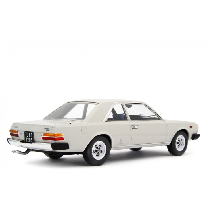 Fiat 130 Coupe 1971 white, Laudoracing-Model 1/18 scale