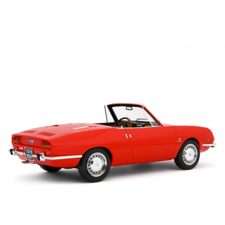 Fiat 850 Sport Spider 1968 red, Laudoracing-Model 1/18 scale