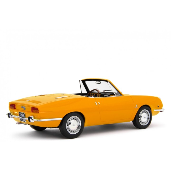 Fiat 850 Sport Spider 1968 yellow, Laudoracing-Model 1/18 scale