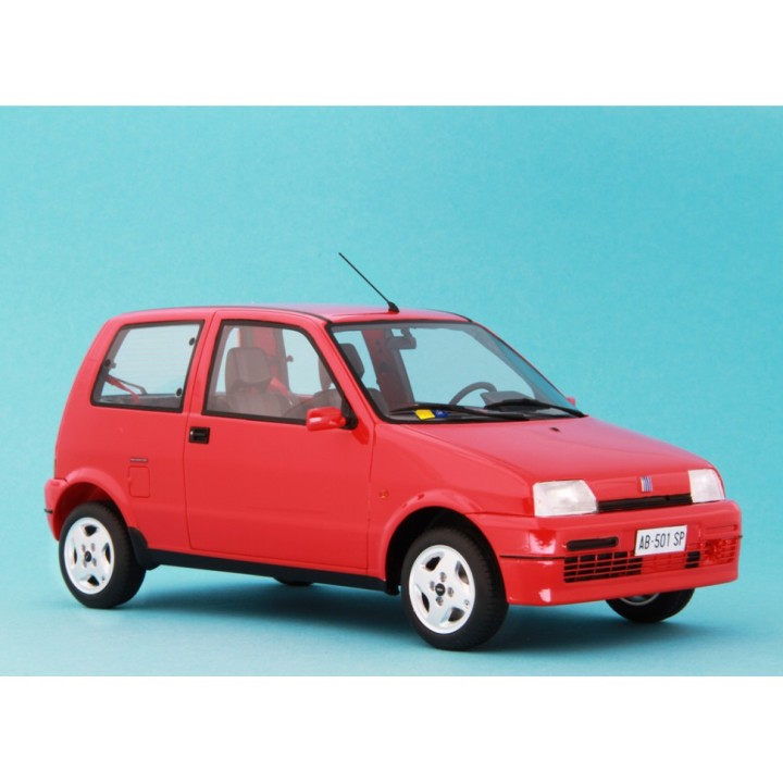 Fiat Cinquecento Sporting 1994 red, Laudoracing-Model 1/18 scale