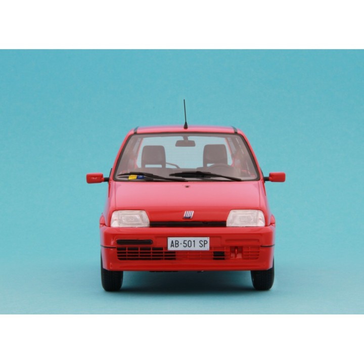 Fiat Cinquecento Sporting 1994 red, Laudoracing-Model 1/18 scale