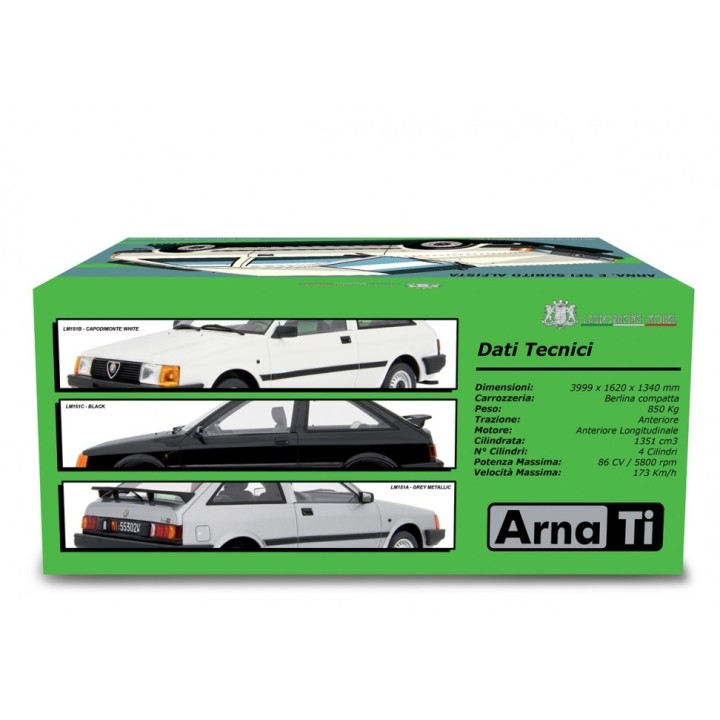 Alfa Romeo Arna 1.3 TI 1984 black, Laudoracing-Model 1/18 scale