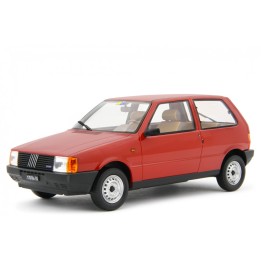 Fiat Uno 45 1983 červená, Laudoracing-Model 1:18