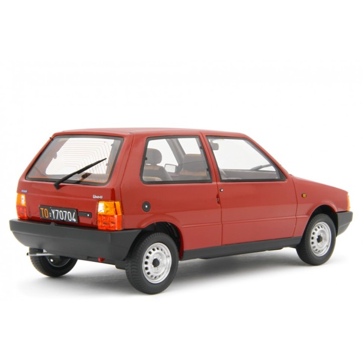 Fiat Uno 45 1983 red, Laudoracing-Model 1/18 scale