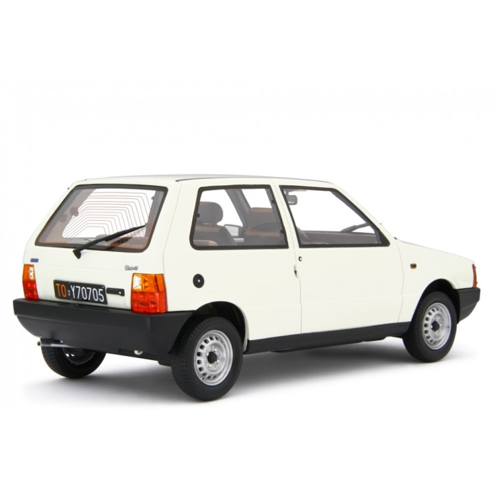 Fiat Uno 45 1983 white, Laudoracing-Model 1/18 scale