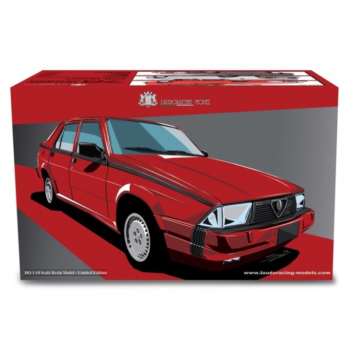 Alfa Romeo 75 1.8 Turbo America 1986 grey, Laudoracing-Model 1/18 scale