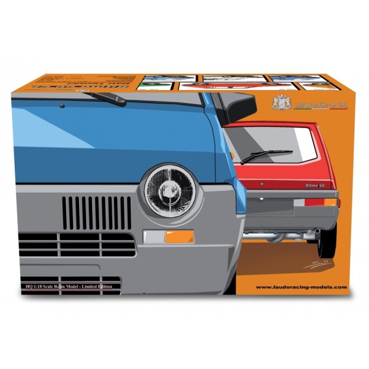 Fiat Ritmo 60 CL 1978 orange, Laudoracing-Model 1/18 scale