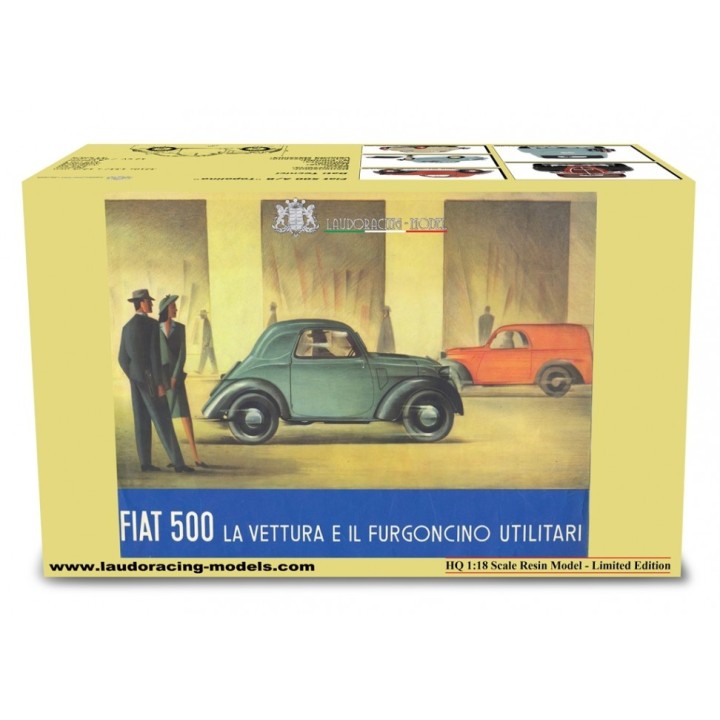 Fiat 500 A "Topolino" Trasformabile 1936 béžová, Laudoracing-Model 1:18