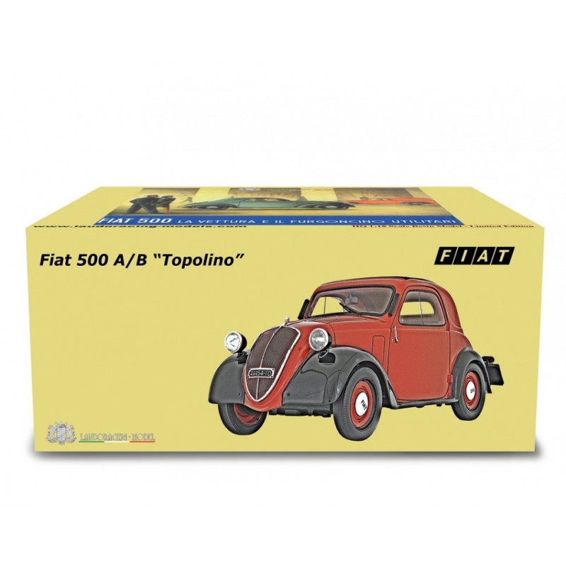 Fiat 500 B Topolino Chiusa 1948 Green - Laudoracing-Model 1/18