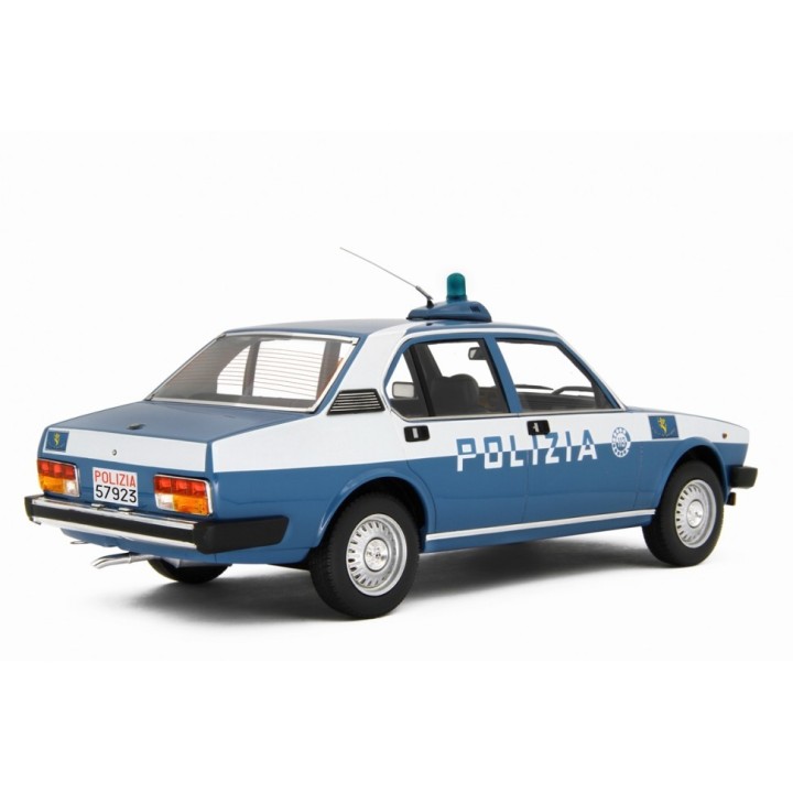 Alfa Romeo Alfetta 2.0 Polizia 1978 blue, Laudoracing-Model 1/18 scale
