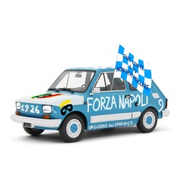 Fiat 126 Forza Napoli blue, Laudoracing-Model 1/18 scale