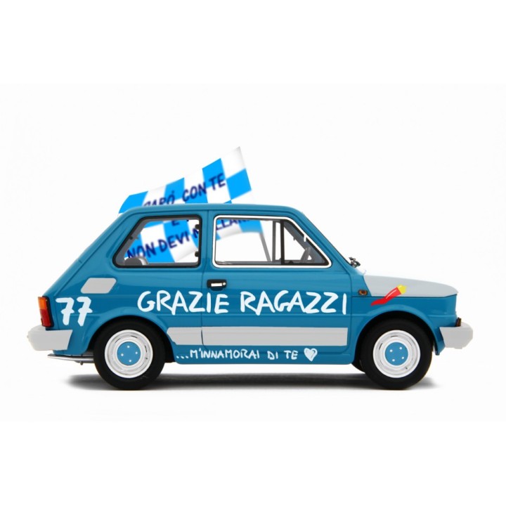 Fiat 126 Forza Napoli modrá, Laudoracing-Model 1:18