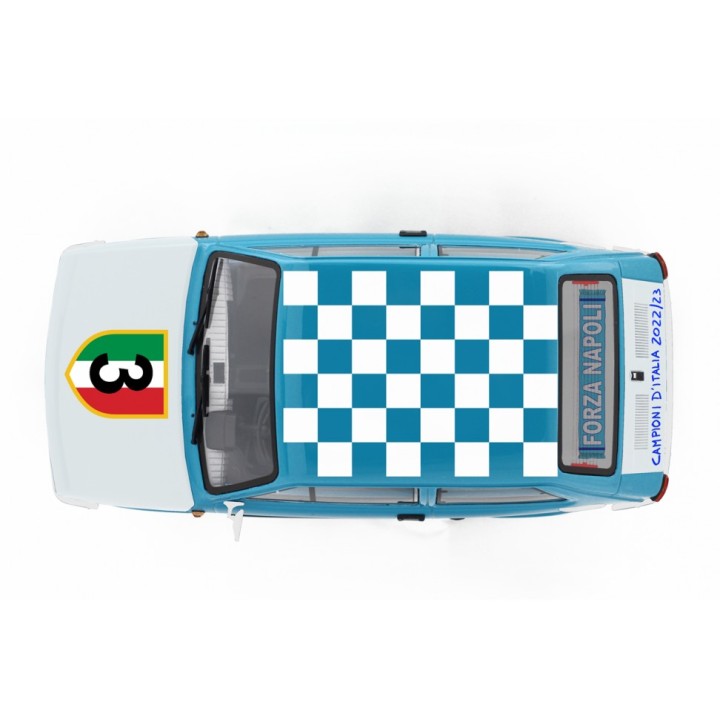 Fiat 126 Forza Napoli blue, Laudoracing-Model 1/18 scale