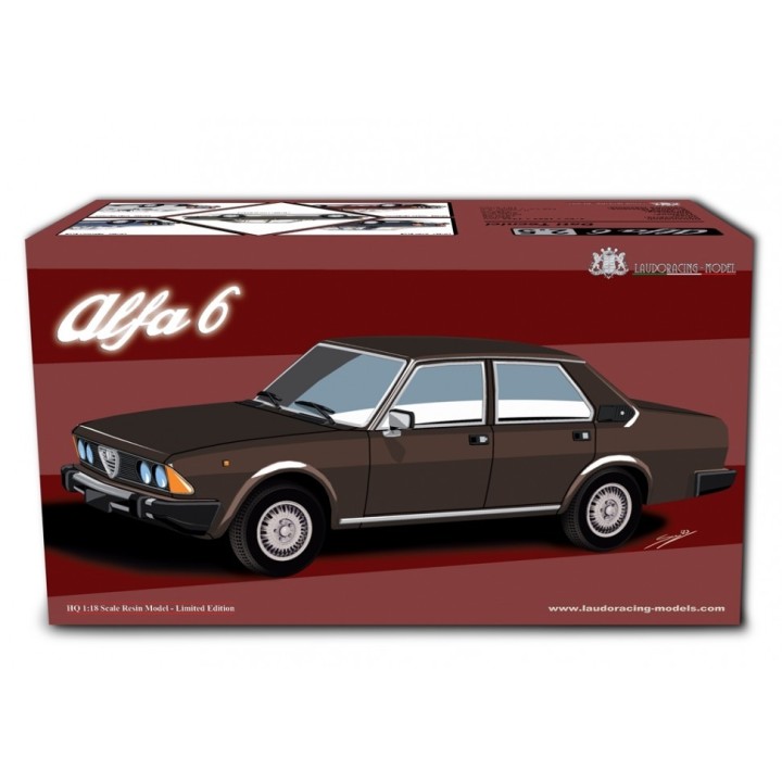 Alfa Romeo 6 2.5 1979 blue, Laudoracing-Model 1/18 scale