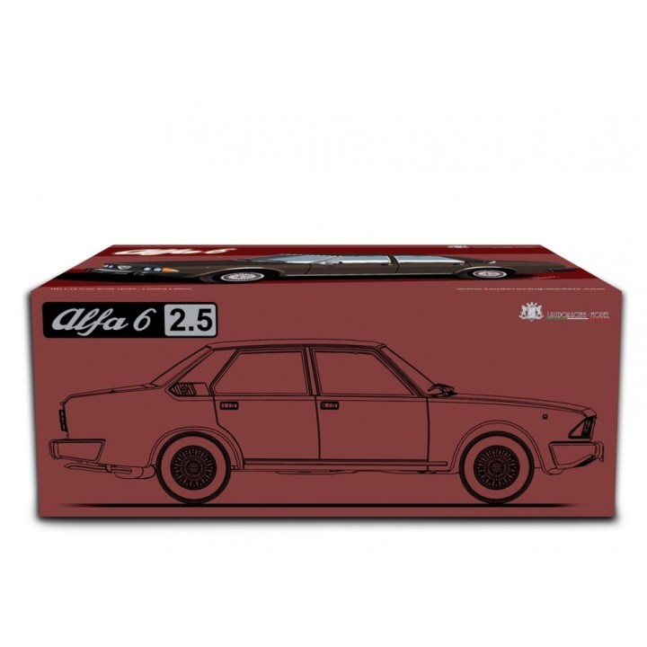 Alfa Romeo 6 2.5 1979 silver, Laudoracing-Model 1/18 scale